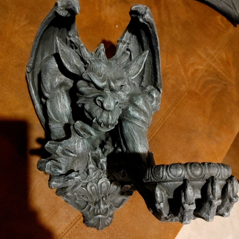 Toscano's Whitechapel Manor Gargoyle Wall Sconces